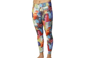 Image of Hot Chillys Micro Elite Chamois Print Tight - Womens, Life In Color, Medium, HC9928P-LIFE IN COLOR-M