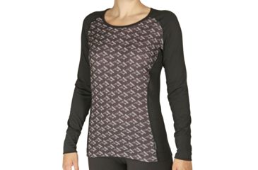 Image of Hot Chillys MTF4000 Fiesta! Print Scoopneck - Womens, Peaks/Black, Extra Small, HC7432P-166-XS