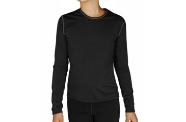 Image of Hot Chillys Pepperskins Crewneck - Kids, Black, Small, PS3400-BLACK-S