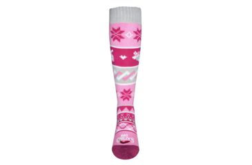 Image of Hot Chillys Youth Critters Mid Volume Sock, Critters/Pink, Extra Small, HC2842P-973-XS