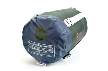 Image of Hotcore Fatboy 250 Rectangular Sleeping Bag, Forest Green, 93in x 42in, Fatboy 250