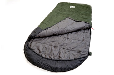 Image of Hotcore Fatboy 250 Rectangular Sleeping Bag, Forest Green, 93in x 42in, Fatboy 250