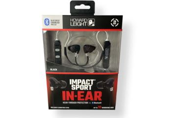 Image of Howard Leight Impact Sport In-Ear Bluetooth with Hear Through Technology, Black, R-02701