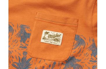 Image of Howler Brothers Classic Pocket Tee - Mens, Gallos Stripe / Claypot, Medium, 110219S-GST-M