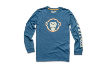 Image of Howler Brothers El Mono Longsleeve T-Shirt - Mens, Mid Blue, Medium, 111219F-EMN-M
