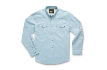 Image of Howler Brothers Firstlight Tech Shirt - Mens, Primer Plaid/ Pale Blue, Extra Large, 123719F-PPB-XL