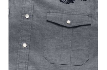 Image of Howler Brothers Gaucho Snapshirt - Mens, Blue Oxford / Howler Posse, Large, 120719S-POS-L