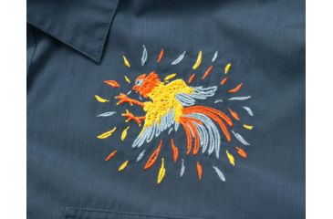 Image of Howler Brothers Gaucho Snapshirt - Mens, Cobalt Microstripe / Dos Gallos, 2XL, 120719S-GAL-XXL
