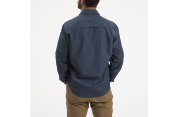 Image of Howler Brothers Gaucho Snapshirt - Mens, Deep Blue Microstripe/Jellyfish, L, 120720S-BBM-L