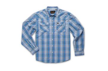 Image of Howler Brothers H Bar B Long Sleeve Shirt - Mens, Panhandle Plaid/ Deacon Blue, Medium, 125719F-PPB-M