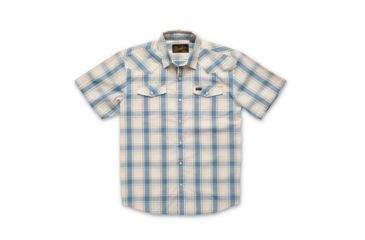 Image of Howler Brothers H Bar B Snapshirt - Mens, Chapman Plaid/ Vintage White &amp; Blue, Medium, 122219F-CBW-M