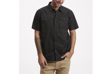 Image of Howler Brothers H Bar B Snapshirt - Mens, Ellipsis Print/Licorice, S, 122220S-DPB-S