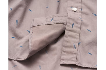 Image of Howler Brothers H Bar B Snapshirt - Mens, Falling Feathers Print / Dove Grey, Extra Large, 122219S-FFG-XL