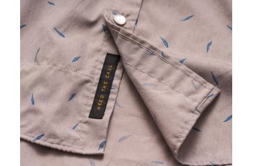 Image of Howler Brothers H Bar B Snapshirt - Mens, Falling Feathers Print / Dove Grey, Extra Large, 122219S-FFG-XL