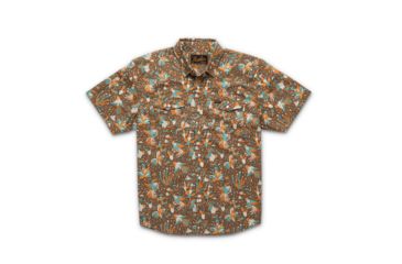 Image of Howler Brothers H Bar B Snapshirt - Mens, Gallos Galore Print/ Mocha, Large, 122219F-GGM-L