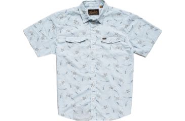 Image of Howler Brothers H Bar B Snapshirt - Mens, Grainfields Print / Shower Blue, 2XL, 122219S-GFB-XXL