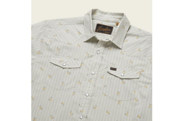 Image of Howler Brothers H Bar B Snapshirt - Mens, Vintage Grid Floral/Medium White, L, 122220S-GFW-L