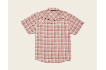 Image of Howler Brothers H Bar B Tech Shirt - Mens, Salvo Plaid / Mars Red, Medium, 123319S-SPR-M