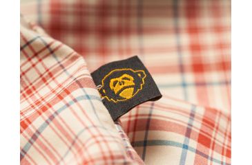 Image of Howler Brothers H Bar B Tech Shirt - Mens, Salvo Plaid / Mars Red, Medium, 123319S-SPR-M