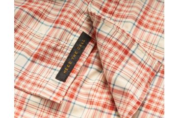 Image of Howler Brothers H Bar B Tech Shirt - Mens, Salvo Plaid / Mars Red, Medium, 123319S-SPR-M