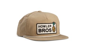 Image of Howler Brothers Hospitality Snapback Hat - Mens, British Khaki, One Size, 160519F-HOS