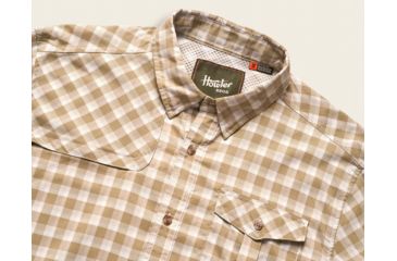 Image of Howler Brothers Matagorda Shirt - Mens, Peninsula Plaid / Quill Green, Medium, 122419S-PPG-M