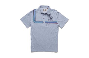 Image of Howler Brothers Rookery Polo T-Shirt - Mens, Palm Climber/Cream Heather, M, 121920S-LGH-M