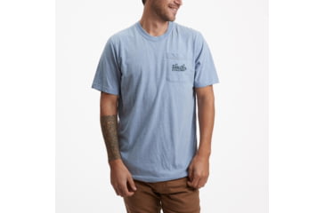 Image of Howler Brothers Select Pocket T-Shirt - Mens, Howler Shapes/Blue Heather, S, 111020S-HSB-S