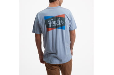 Image of Howler Brothers Select Pocket T-Shirt - Mens, Howler Shapes/Blue Heather, S, 111020S-HSB-S