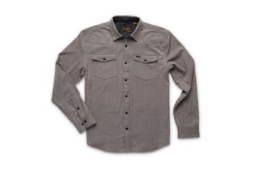 Image of Howler Brothers Stockman Stretch Snapshirt - Mens, Mountain Grey, Large, 125019F-GRY-L