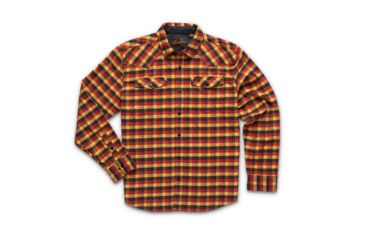 Image of Howler Brothers Stockman Stretch Snapshirt - Mens, Pilgrim Plaid/ Mellow Gold, Medium, 125019F-PPG-M