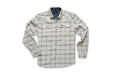 Image of Howler Brothers Stockman Stretch Snapshirt - Mens, Vallance Plaid/ Eggshell, Large, 125019F-VPW-L
