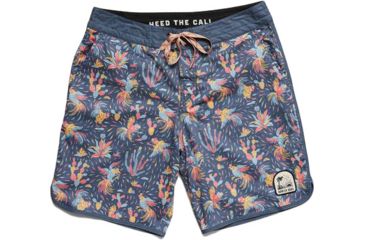 Image of Howler Brothers Stretch Bruja Boardshort - Mens, Gallos Galore Print / Navy, 34, 131619S-GGN-34
