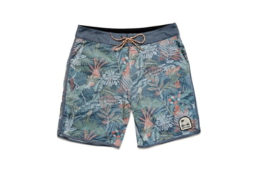 Image of Howler Brothers Stretch Bruja Boardshort - Mens, Glades Print/Midnight Blue, 38, 131620S-GPS-38
