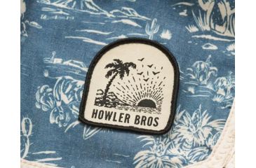 Image of Howler Brothers Stretch Bruja Boardshort - Mens, Outpost Print / Chalk Blue, 35, 131619S-OPB-35