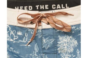 Image of Howler Brothers Stretch Bruja Boardshort - Mens, Outpost Print / Chalk Blue, 35, 131619S-OPB-35