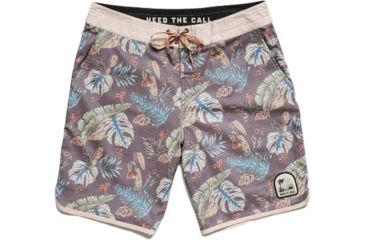 Image of Howler Brothers Stretch Bruja Boardshort - Mens, Third Coast Print / Coffee, 32, 131619S-TCC-32