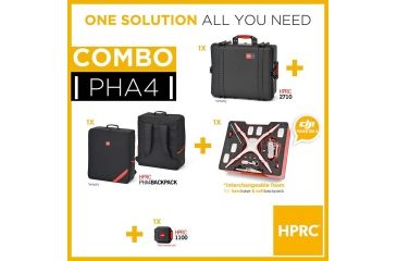 Image of HPRC 2710 Soft Bag Combo for Phantom 4, with Pre-Cut Foam Interior, Case Only, Black, PHA4-2710COM-01