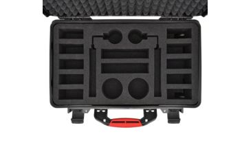 Image of HPRC Wheeled Battery Hard Case w/ Foam for DJI Inspire 2/Pro, Black, 21.61 x 13.62 x 9.29 in BAT2550W-01