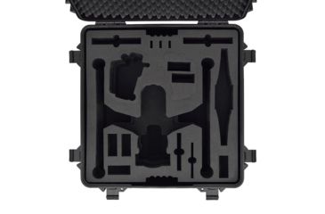 Image of HPRC Wheeled Hard Case w/ Foam for DJI Inspire 2, Landing Mode, Black, 26.38 x 26.65 x 15.3 in INS2-4600W-01