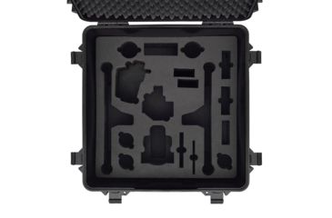 Image of HPRC Wheeled Hard Case w/ Foam for DJI Inspire 2, Landing Mode, Black, 26.38 x 26.65 x 15.3 in INS2-4600W-01