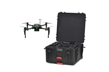 Image of HPRC Wheeled Hard Case w/ Foam for DJI Matrice 100, Black, 26.38 x 26.65 x 15.3 in M100-4600W-01