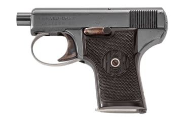 Image of Harrington &amp; Richardson Self-Loading-25 Pistol, .25 Auto, 2in barrel, blued finish steel frame, checkered rubber grip, blowback operated semi-auto, none, 6 round magazine, HRSL 25-.25 A-2-1-FRRMPG