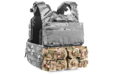 Image of HRT Tactical Gear Zip-On Horizontal Quad Flashbang Pouch, Multicam, One Size, HRT-ZPFBP1-AA-MC