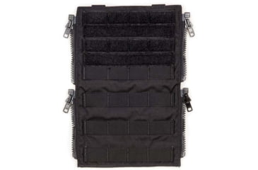 Image of HRT Tactical Gear Molle Zip-On Panel, Black, HRT-ZPMOL1-AA-BK
