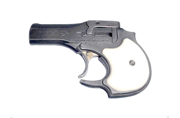 Image of High Standard Firearms Derringer Pistol, .22 Long Rifle, 3.5in barrel, nickel finish steel frame, white grip, over-under breech, , 2 round magazine, HSFD-.22LR-3.5-1-FRRMPG