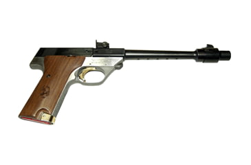 Image of High Standard Firearms Olympic-Trophy Pistol, .22 Long Rifle, 8in barrel, carbon steel frame, smooth hardwood grip, blowback operated semi-auto, fully adjustable, 10 round magazine, HSF-OC TY-.22LR-8-1-FRRMPG
