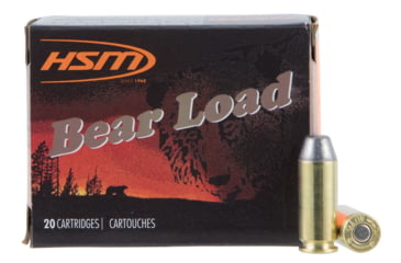Image of HSM 10MM9N20 Bear Load 10mm Auto 200 Gr Round Nose Flat Point RNFP 20 Bx/ 20
