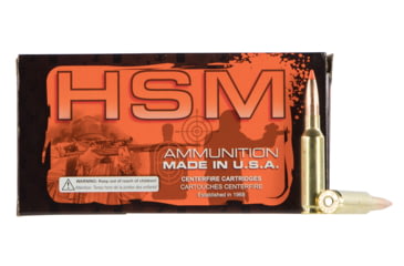 Image of HSM 22311N Match 223 Rem 77 Gr Sierra MatchKing Boat-Tail Hollow Point BTHP 5