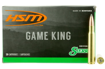 Image of HSM 300640N Game King 30-06 Springfield 165 Gr Spitzer Boat Tail SBT 20 Bx/ 2